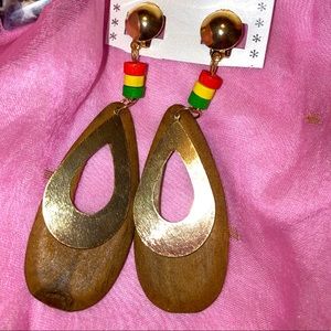 Trendy Rastafarian Rasta Jamaican Stoner Earrings